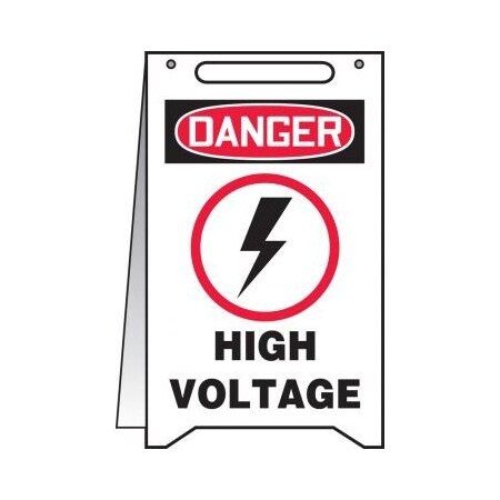 Accuform OSHA DANGER FOLDUPS  HIGH VOLTAGE SHMF108 SHMF108